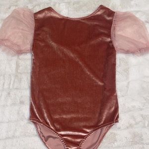 Zara velvet girls bodysuit